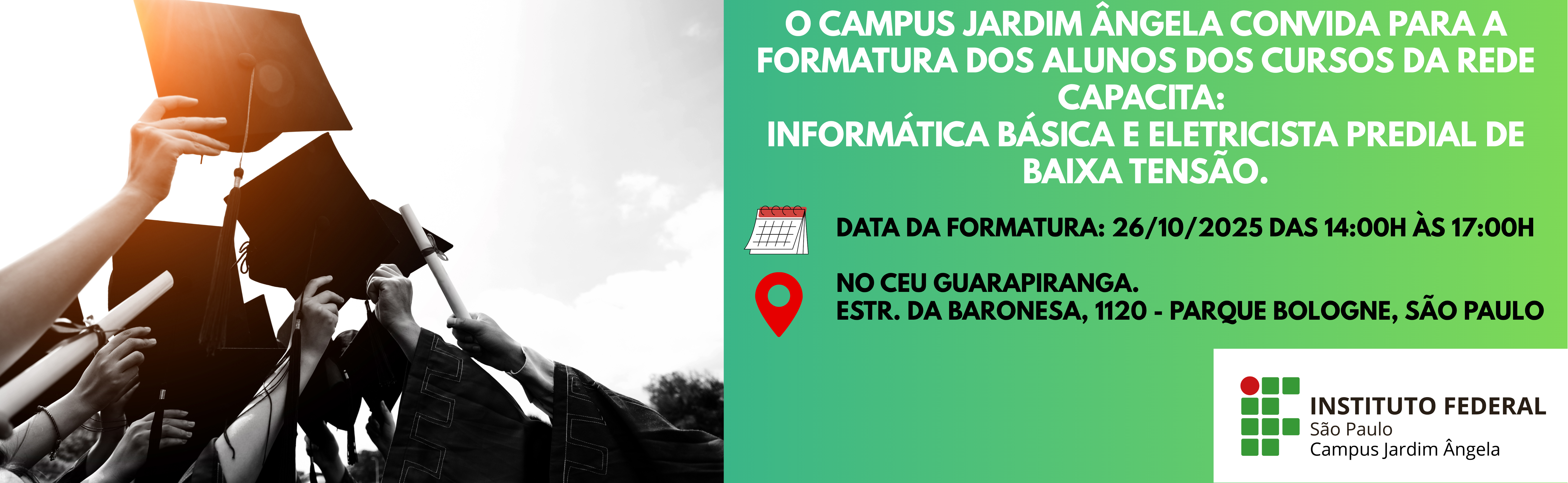 Formatura dos alunos dos cursos da Rede Capacita