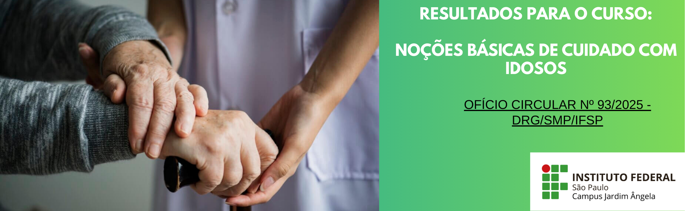 Curso de Extensão: Noções Básicas de Cuidados com Idosos